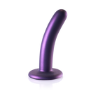 Dildo G-Spot en silicone lisse - 5'' / 12 cm - Violet métallisé