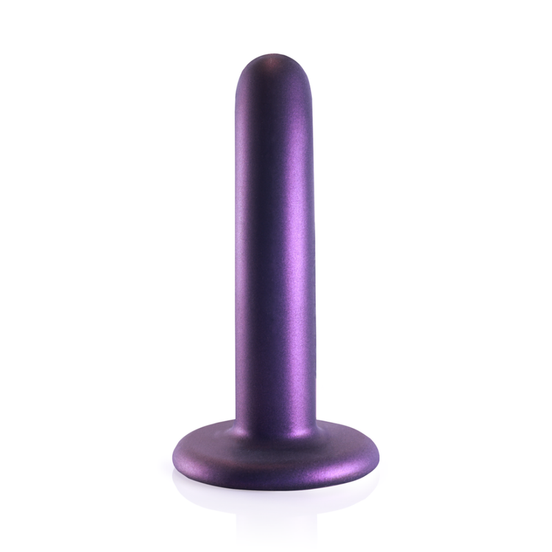 Dildo G-Spot en silicone lisse - 5'' / 12 cm - Violet métallisé