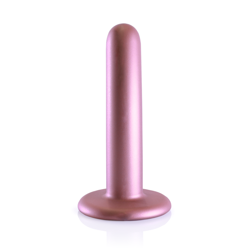 Dildo G-Spot en silicone lisse - 5'' / 12 cm - Rose Gold