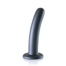 Dildo lisse en silicone G-Spot - 6'' / 14,5 cm - Gunmetal