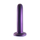 Dildo G-Spot en Silicone Lisse - 6'' / 14,5 cm - Violet Métallique