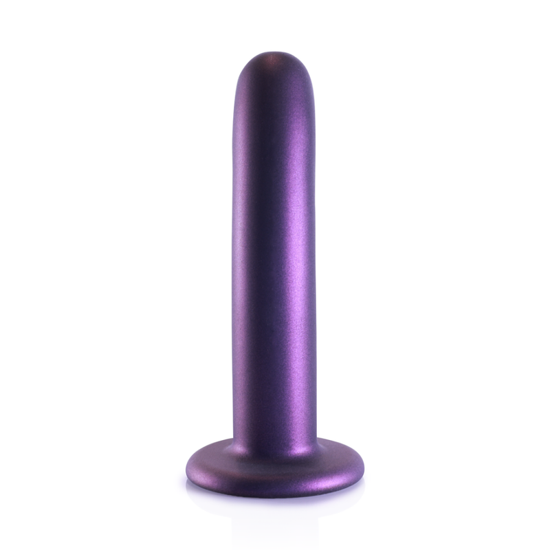 Dildo G-Spot en Silicone Lisse - 6'' / 14,5 cm - Violet Métallique