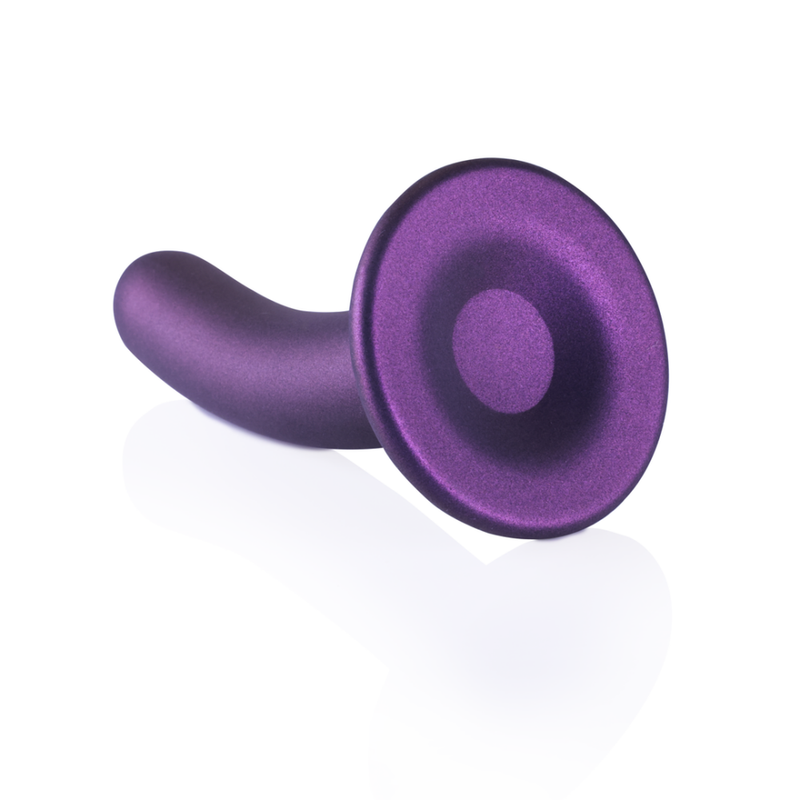 Dildo G-Spot en Silicone Lisse - 6'' / 14,5 cm - Violet Métallique