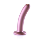 Dildo G-Spot en silicone lisse - 6'' / 14,5 cm - Rose Gold