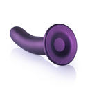 Gode en silicone lisse pour le point G - 7'' / 17 cm - Violet métallisé