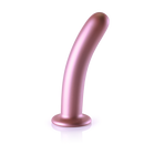 Dildo G-Spot en silicone lisse - 7'' / 17 cm - Rose Gold