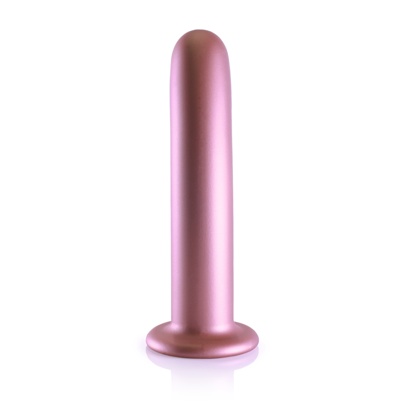 Dildo G-Spot en silicone lisse - 7'' / 17 cm - Rose Gold