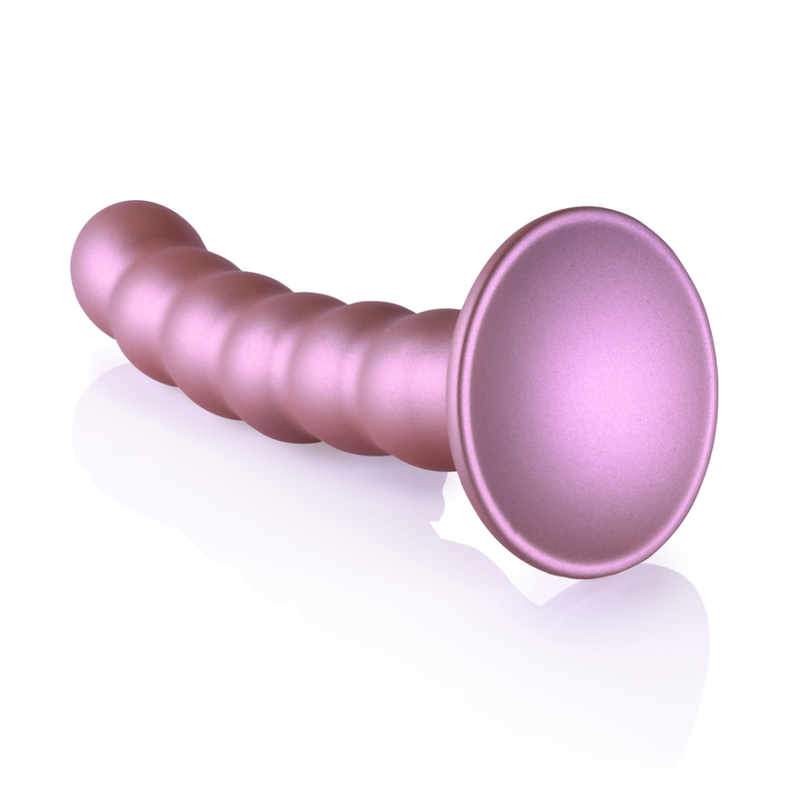 Dildo G-Spot en silicone perlé - 5'' / 13 cm - Rose Gold