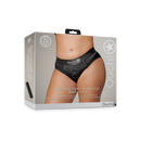 Culotte haute vibrante avec harnais - XL/XXL - Noir