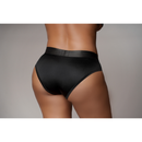 Culotte haute vibrante avec harnais - XL/XXL - Noir