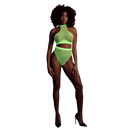 Col Roulé et Jupe Haute - Taille Unique - Vert Néon