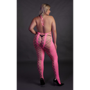 Bodystocking avec halter - Grande taille - Rose néon