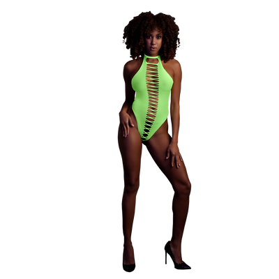 Body Haut-Coupé - Taille Unique - Vert Néon