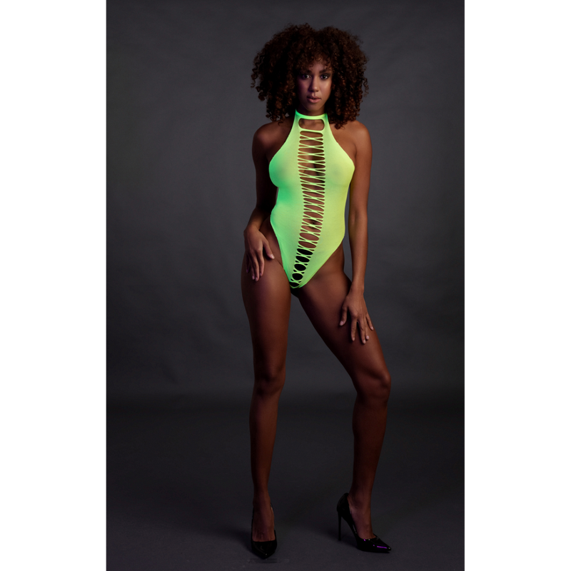 Body Haut-Coupé - Taille Unique - Vert Néon