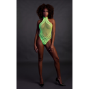 Body avec col halter - Taille unique - Vert fluo