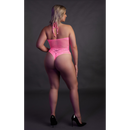 Body avec col halter - Grande taille - Rose néon