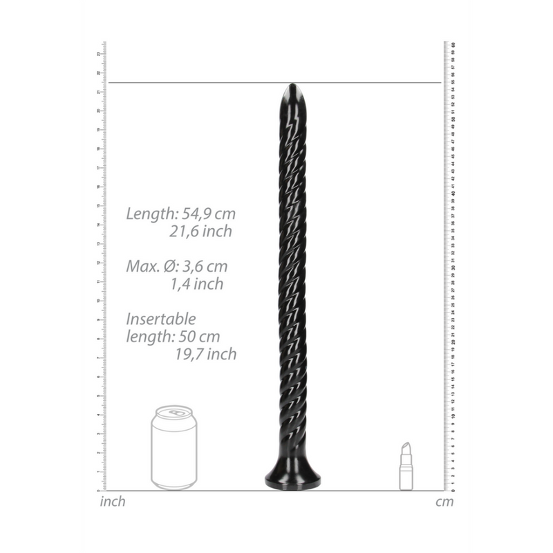 Serpent Anal Tourbillonné - 20''/ 50 cm