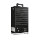 Sangle Pénis en Silicone à Nervures - Ajustable - Noir