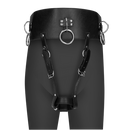 Ceinture avec support pour vibromasseur - Noir