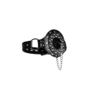 Gag à Bouche Ouverte avec Bouchon - Noir