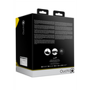 Harnais de tête avec bâillon ouvert et entonnoir - Noir