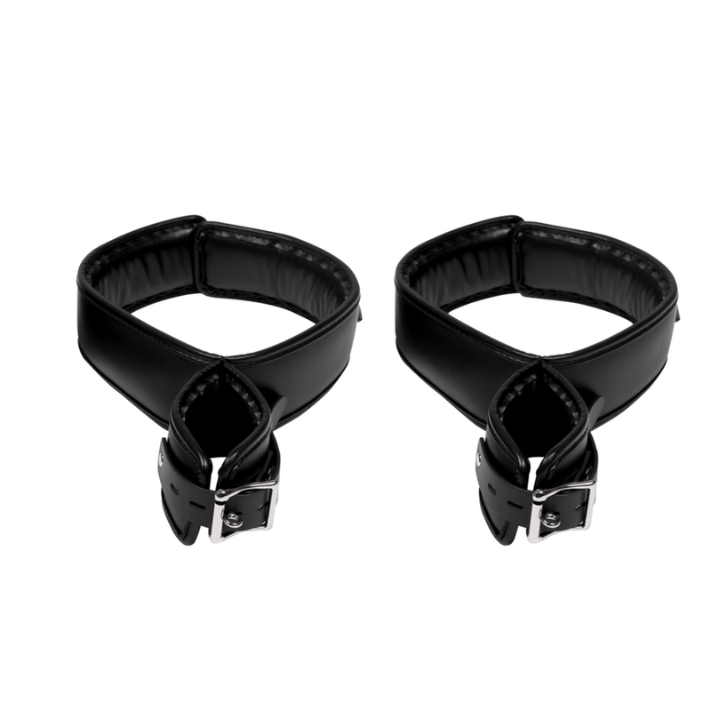 Ensemble de menottes pour les mains et les cuisses - Noir