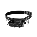 Ensemble de manchons de cuisse à genoux - Noir