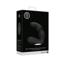 Masseur prostatique vibrant courbé avec télécommande - Noir