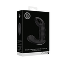 Masseur prostatique vibrant à perles avec télécommande - Noir