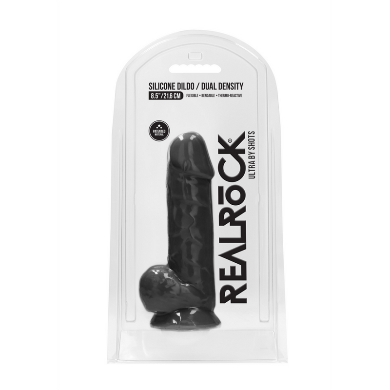 Dildo en silicone avec boules - 9 / 21,6 cm