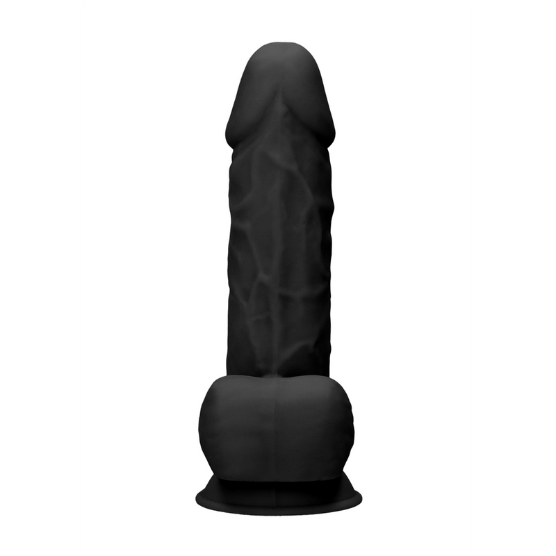 Dildo en silicone avec boules - 9 / 21,6 cm