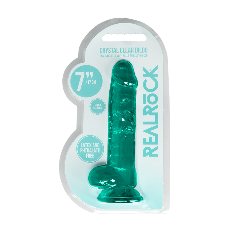 Dildo réaliste avec boules - 7 / 17 cm