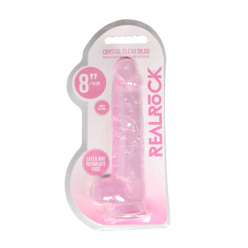 Dildo réaliste avec boules - 8 / 21 cm