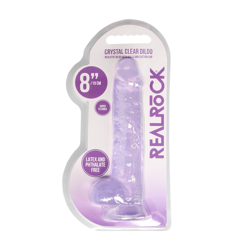 Dildo réaliste avec boules - 8 / 21 cm