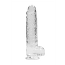 Dildo réaliste avec boules - 9 / 23 cm