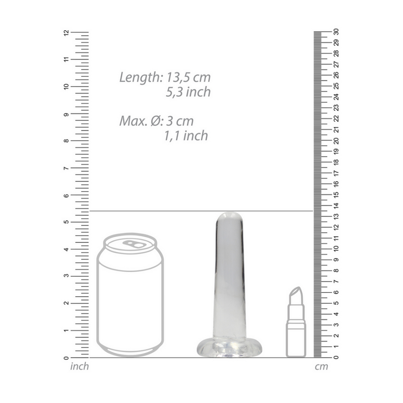 Dildo Non-Réaliste avec Ventouse - 5 / 13,5 cm