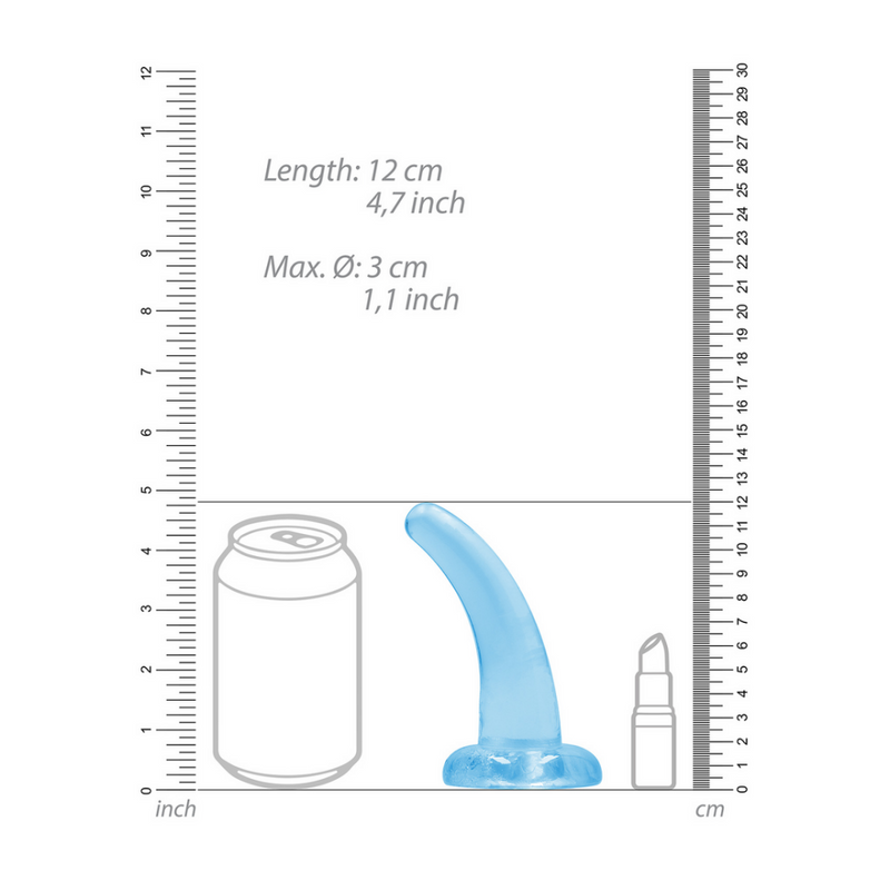 Dildo Non-Réaliste avec Ventouse - 5 / 11,5 cm