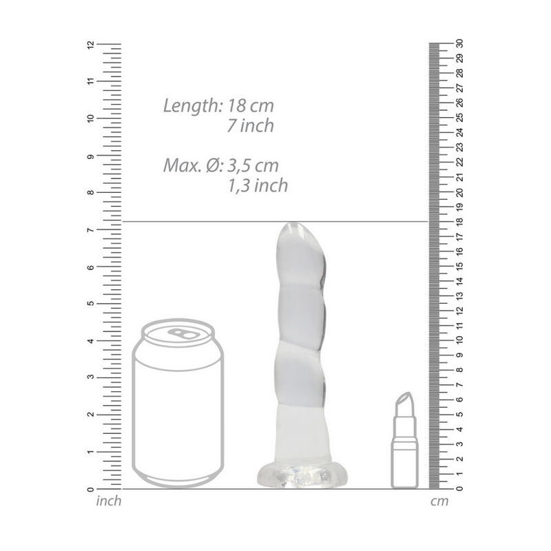 Dildo Non-Réaliste avec Ventouse - 7 / 17 cm