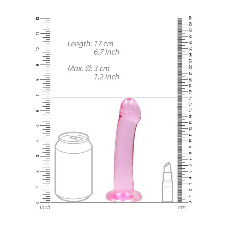 Dildo Non-Réaliste avec Ventouse - 7 / 17 cm