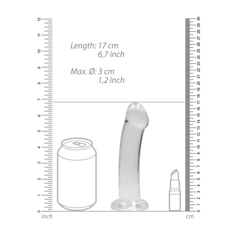 Dildo Non-Réaliste avec Ventouse - 7 / 17 cm