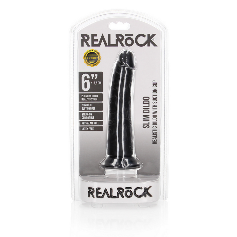 Dildo Slim Réaliste avec Ventouse - 6 / 15,5 cm