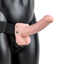 Strap-On Creux avec Boules - 7 / 18 cm