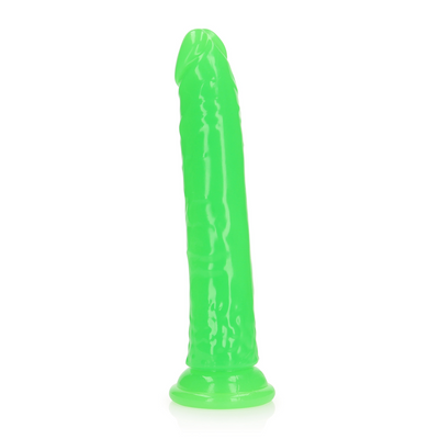 Dildo Slim Réaliste avec Ventouse - Brille dans le Noir - 9'' / 22,5 cm