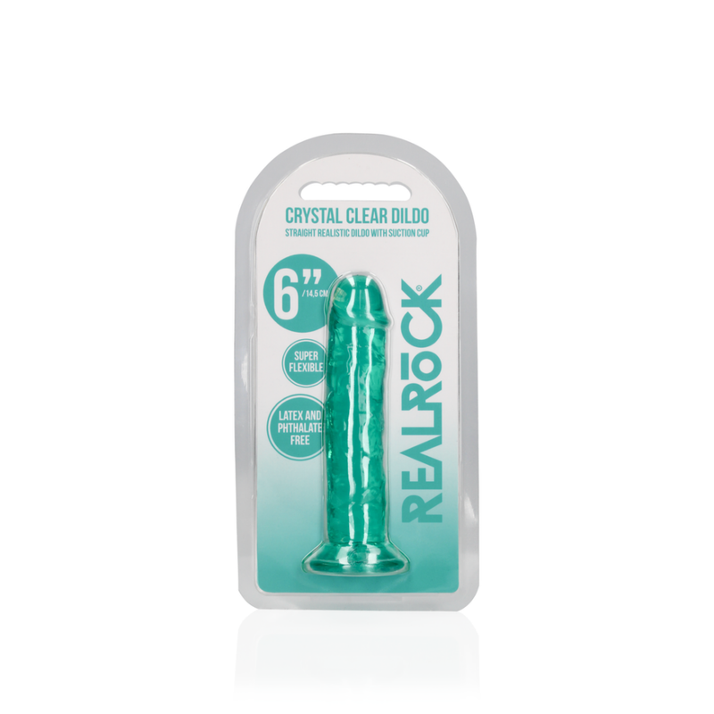 Dildo réaliste droit avec ventouse - 6'' / 14,5