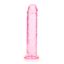Dildo réaliste droit avec ventouse - 7'' / 18