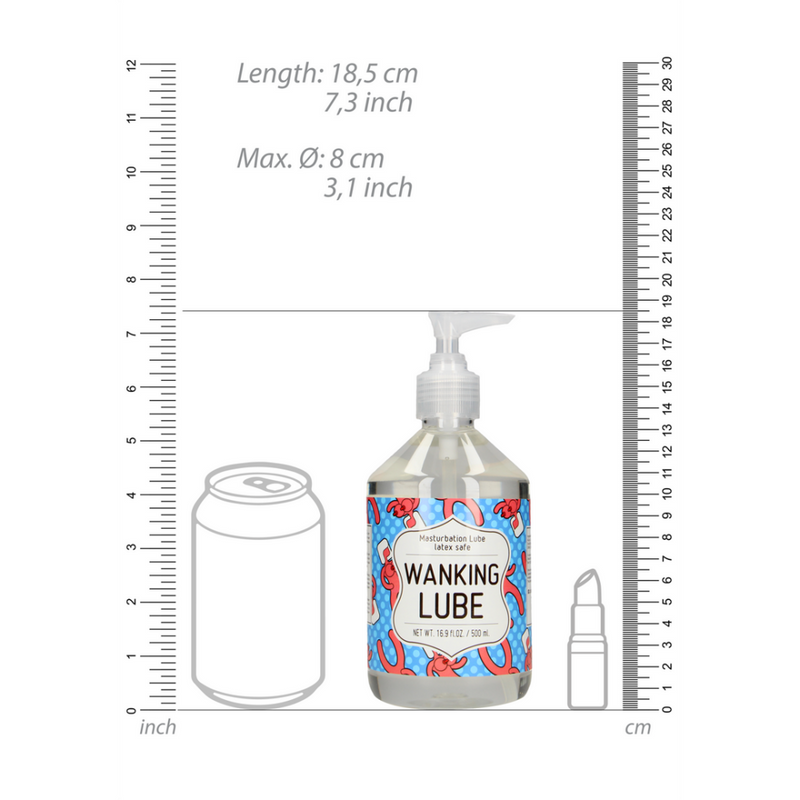 WANKING LUBE - Lubrifiant pour la masturbation - 17 fl oz / 500 ml