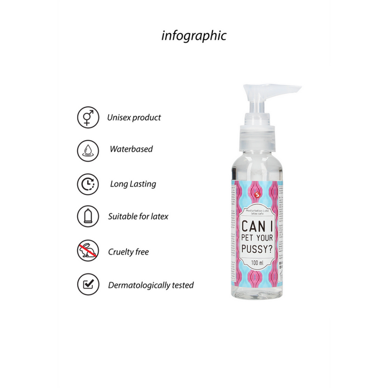 Puis-je caresser votre chatte ? - Lubrifiant de masturbation - 3 fl oz / 100 ml