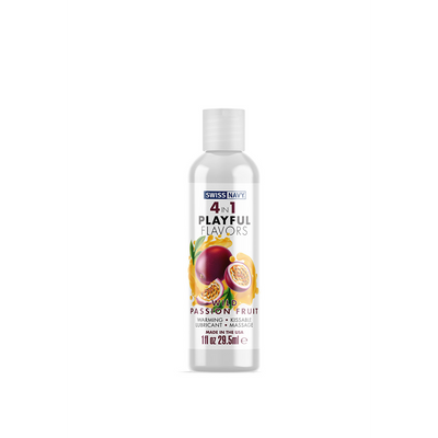 4 In 1 Lubricant with Wild Passion Fruit Flavor - 1 fl oz / 30 ml
