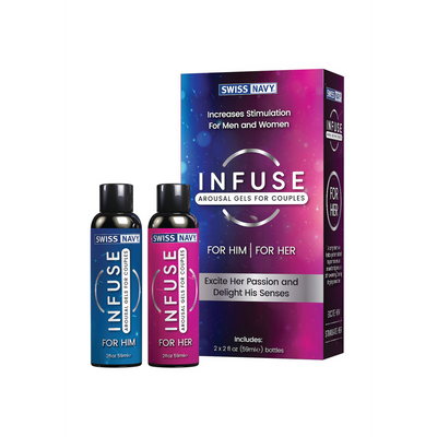 Infuse - 2 In 1 Arousal Gel Pour Couples - 2 x 2 fl oz / 59 ml